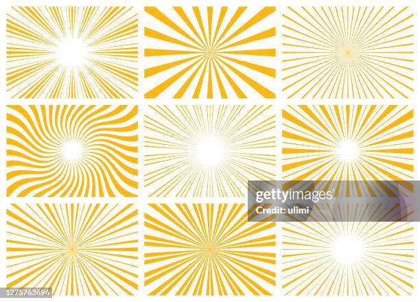 sunburst - weather stock illustrations