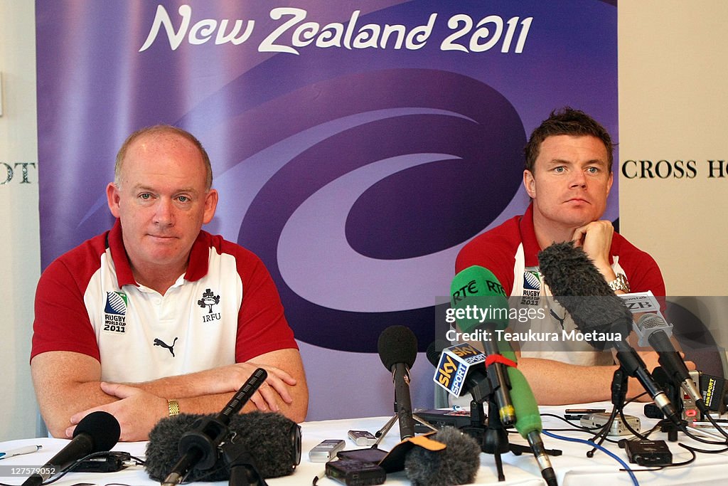 Ireland IRB RWC 2011 Press Conference