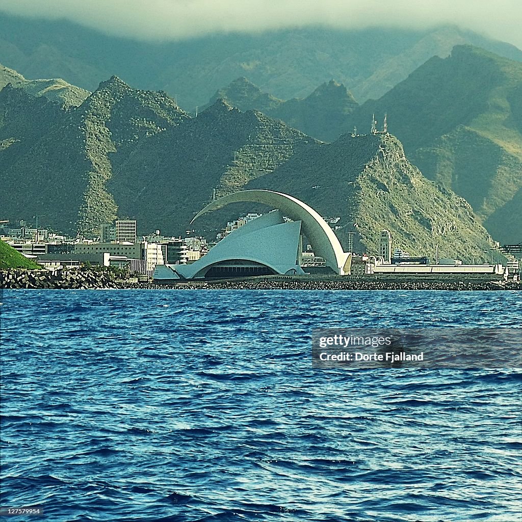 View to Santa Cruz from sea