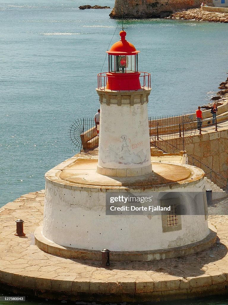 Lighthouse at harbour of Eivissa