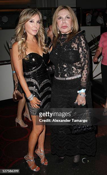 Marysol Patton and her mother Elsa Patton attend The Real Housewives of Miami Premiere Party at Eden Roc, a Renaissance Beach Resort and Spa on...