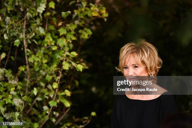 Alberta Ferretti walks the runway at the Alberta Ferretti fashion show during the Milan Women's Fashion Week on September 23, 2020 in Milan, Italy.