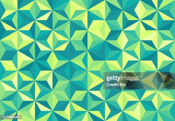 abstract green prism background - emerald stone stock illustrations