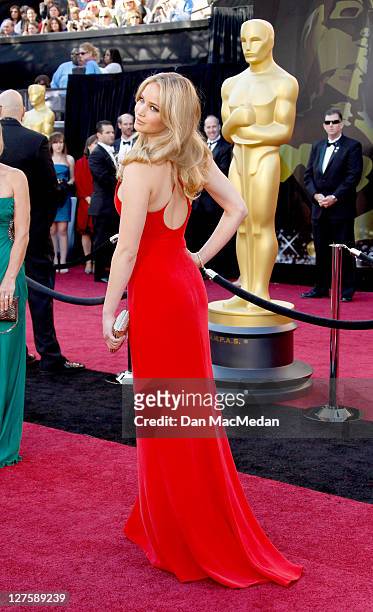 Jennifer Lawrence arrives at the 83rd Annual Academy Awards held at the Kodak Theatre on February 27, 2011 in Hollywood, California.