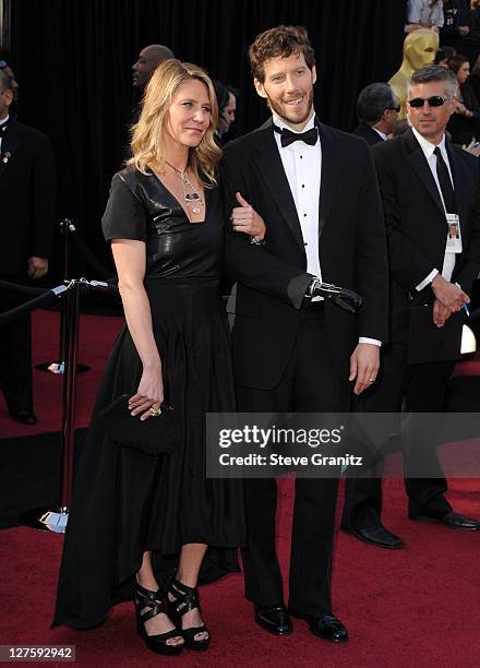 Jessica Trusty and writer Aron Ralston arrive at the 83rd Annual Academy Awards held at the Kodak Theatre on February 27, 2011 in Hollywood,...