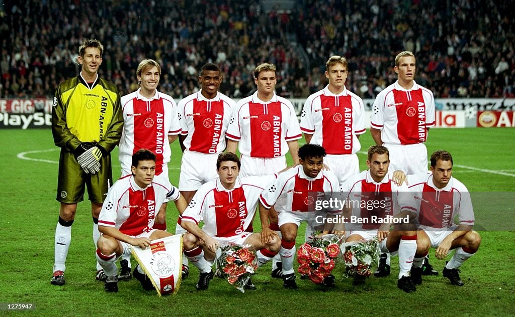 The Ajax team have a group shot