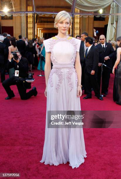 Actress Cate Blanchett arrives at the 83rd Annual Academy Awards held at the Kodak Theatre on February 27, 2011 in Hollywood, California.