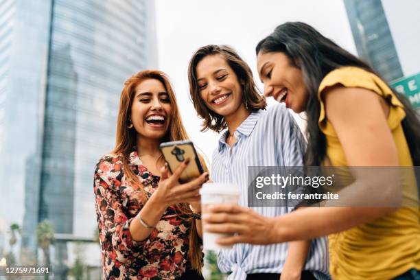 group of friends hanging out downtown - mexico city tourist stock pictures, royalty-free photos & images