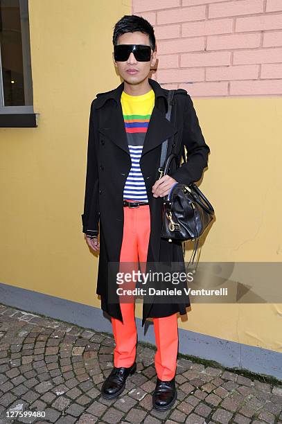 Bryanboy attends the Fendi fashion show as part of on Milan Fashion Week Womenswear Autumn/Winter 2011 on February 24, 2011 in Milan, Italy.