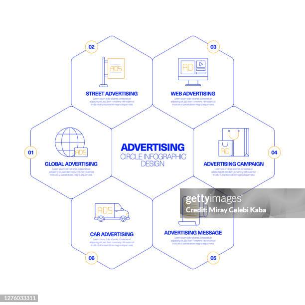 advertising circle infographic design concept - feedback-loop-infographic stock illustrations