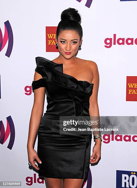 Shay Mitchell attends the 22nd annual GLAAD Media Awards at Westin Bonaventure Hotel on April 10, 2011 in Los Angeles, California.