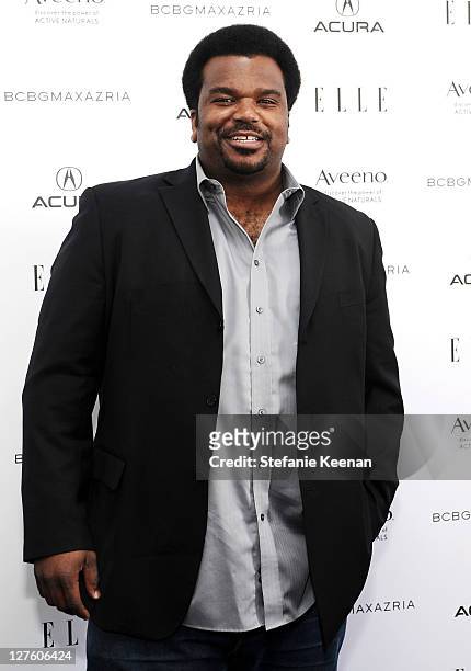Actor Craig Robinson in the ELLE green room during the 2011 Film Independent Spirit Awards at Santa Monica Beach on February 26, 2011 in Santa...