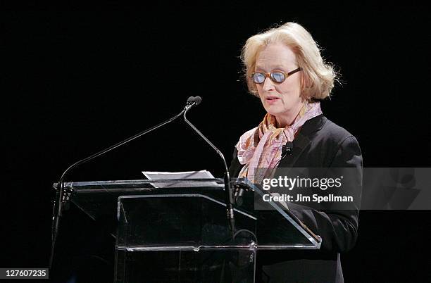 Actress Meryl Streep attends Vassar College's 150th Anniversary Celebration at Jazz at Lincoln Center on February 24, 2011 in New York City.