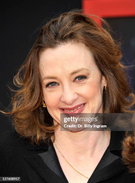 Actress Joan Cusack guest arrives at "Mars Needs Moms 3D" Los Angeles Premiere at the El Capitan Theatre on March 6, 2011 in Hollywood, California.