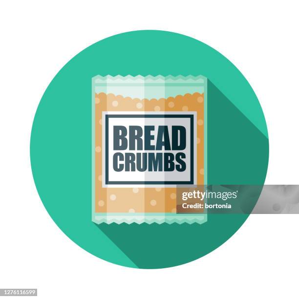 bread crumbs meal kit ingredient icon - crumb stock illustrations