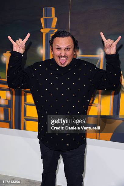 Mario Ybarra Jr. Attends the Opening Cardi Black Box Gallery during the Milan Fashion Week Womenswear Autumn/Winter 2011 on February 24, 2011 in...