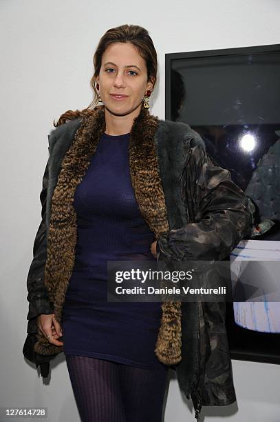 Francesca Versace attends the Opening Cardi Black Box Gallery during the Milan Fashion Week Womenswear Autumn/Winter 2011 on February 24, 2011 in...