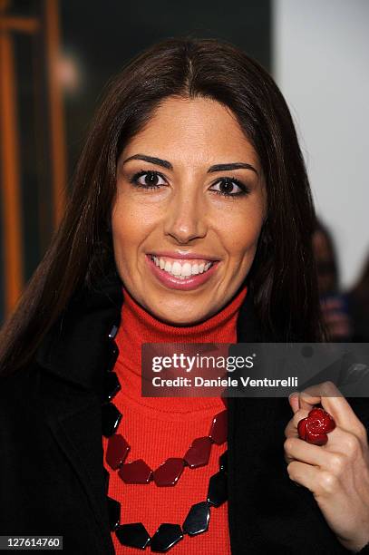 Lavigna Biagiotti attends the Opening Cardi Black Box Gallery during the Milan Fashion Week Womenswear Autumn/Winter 2011 on February 24, 2011 in...