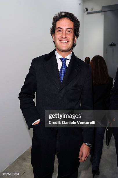 Leonardo Etro attends the Opening Cardi Black Box Gallery during the Milan Fashion Week Womenswear Autumn/Winter 2011 on February 24, 2011 in Milan,...