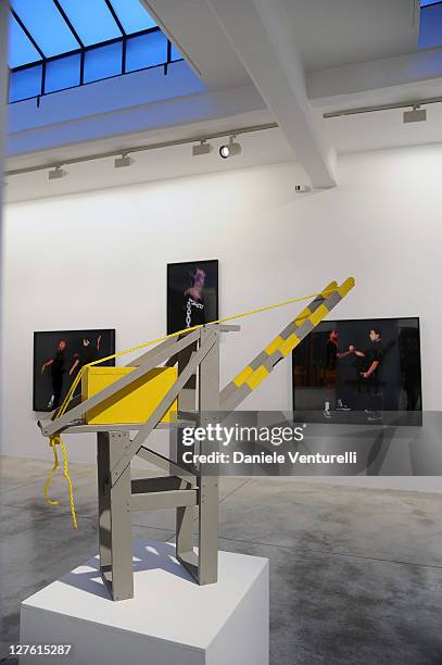 General view of the Opening Cardi Black Box Gallery during the Milan Fashion Week Womenswear Autumn/Winter 2011 on February 24, 2011 in Milan, Italy.