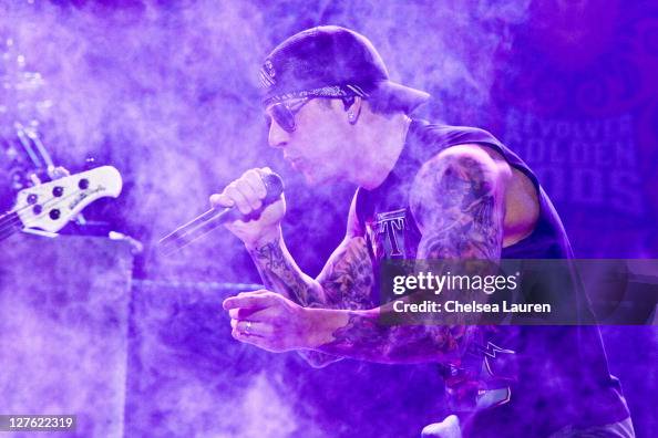 Ax7 Singer Vocalist M. Shadows of Avenged Sevenfold performs at the 3rd Annual ...