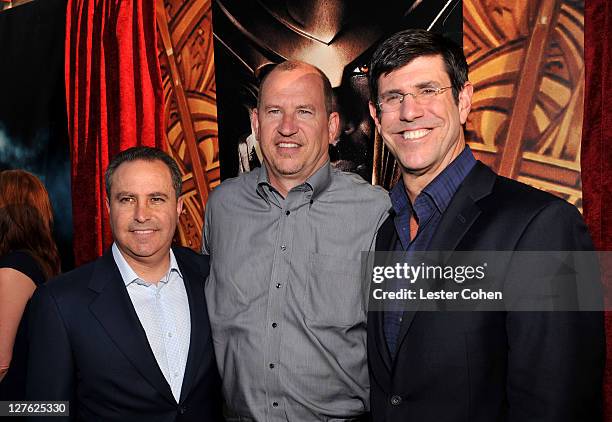 President of The Walt Disney Studios Alan Bergman, Paramount Pictures Vice Chairman Rob Moore and Chairman of The Walt Disney Studios Rich Ross...