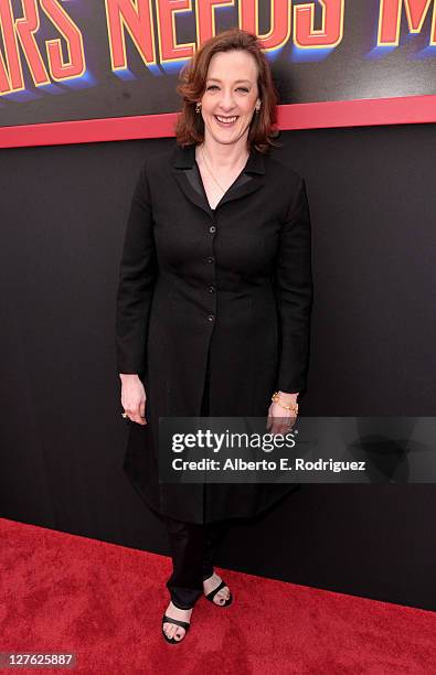 Actress Joan Cusack arrives at the premiere of Walt Disney Pictures' "Mars Needs Moms" held at the El Capitan Theatre on March 6, 2011 in Hollywood,...