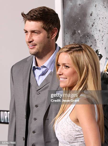 Player Jay Cutler and actress Kristin Cavallari arrive at the "Source Code" Los Angeles Premiere held at ArcLight Cinemas on March 28, 2011 in...