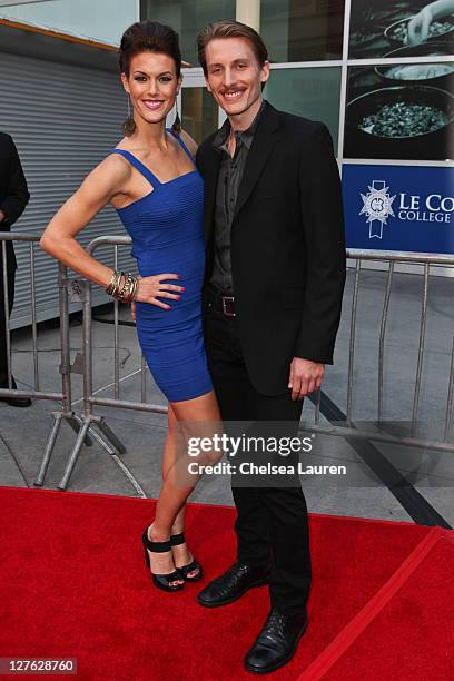 Actor James Hebert and Abigail Carpenter arrive at the "Skateland" premiere at ArcLight Cinemas on May 11, 2011 in Hollywood, California.