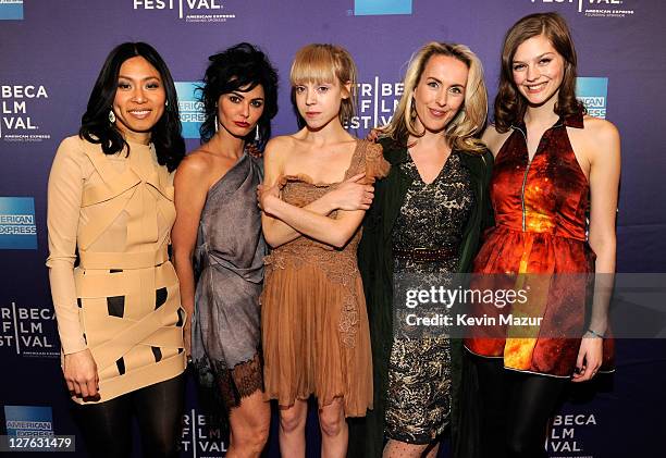 Jay Choi, Katrena Rochell, Antonia Campbell-Hughes, Cynthia Fortune Ryan and Amber Anderson attend the premiere of "The Lotus Eaters" during the 10th...