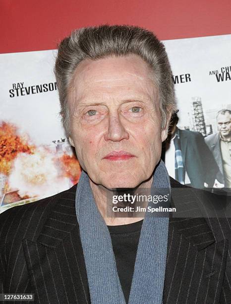 Actor Christopher Walken attends the premiere of "Kill the Irishman" at Landmark's Sunshine Cinema on March 7, 2011 in New York City.