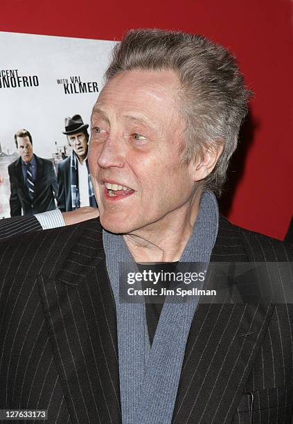 Actor Christopher Walken attends the premiere of "Kill the Irishman" at Landmark's Sunshine Cinema on March 7, 2011 in New York City.