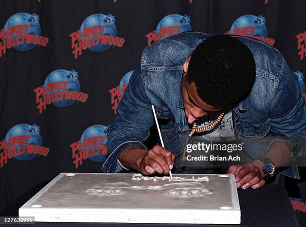 Actor Tristan Wilds visits Planet Hollywood Times Square on April 22, 2011 in New York City.