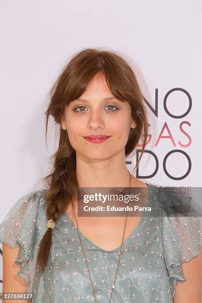 Michelle Jenner attends No tengas Miedo photocall at Princesa cinema on April 25, 2011 in Madrid, Spain.