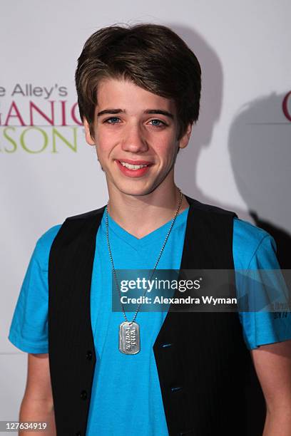 Brandon Tyler Russell arrives at Kirstie Alley's Organic Liaison Store Grand Opening on March 9, 2011 in Los Angeles, California.