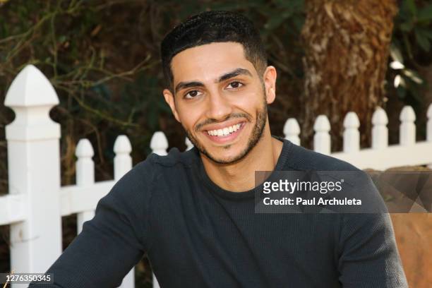 Actor Mena Massoud visits Hallmark Channel's "Home & Family" at Universal Studios Hollywood on September 23, 2020 in Universal City, California.