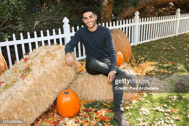 Actor Mena Massoud visits Hallmark Channel's "Home & Family" at Universal Studios Hollywood on September 23, 2020 in Universal City, California.