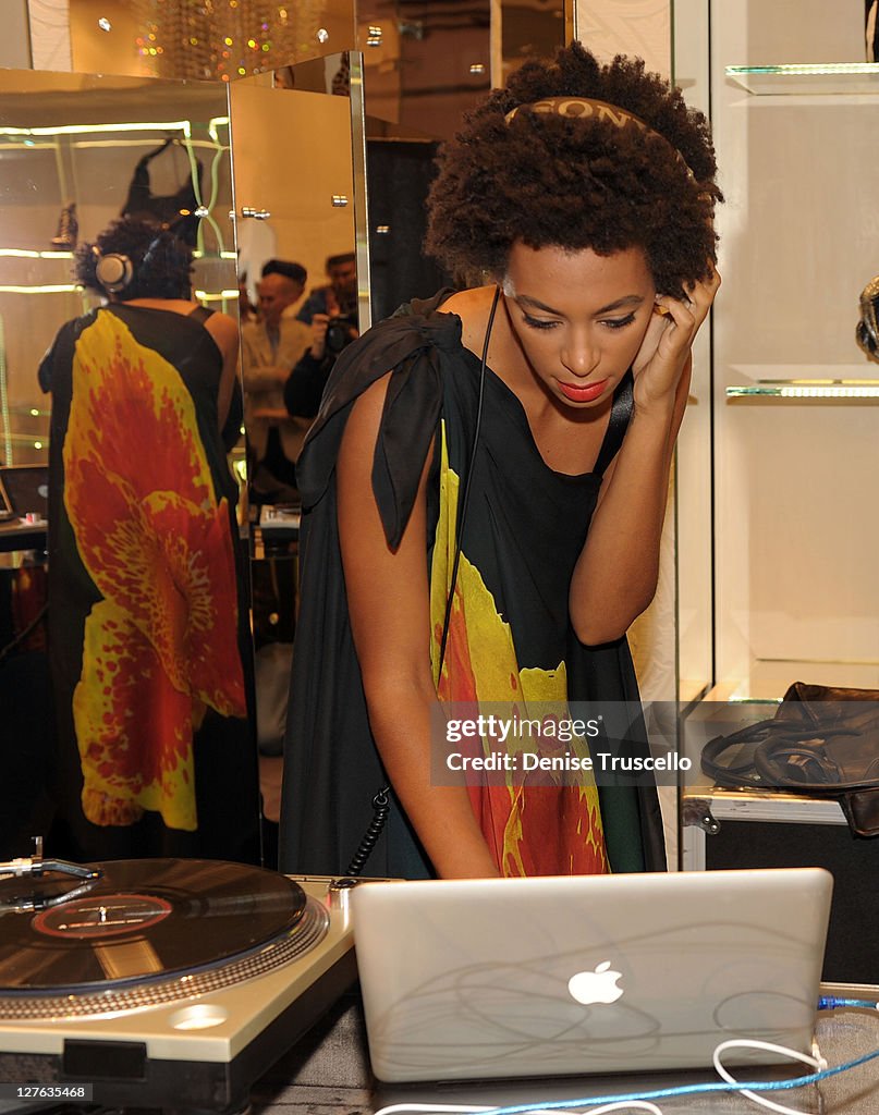 Roberto Cavalli "Black Is Never Absolute" Photo Exhibit And FW 11-12 Trunk Event With Guest DJ Solange Knowles