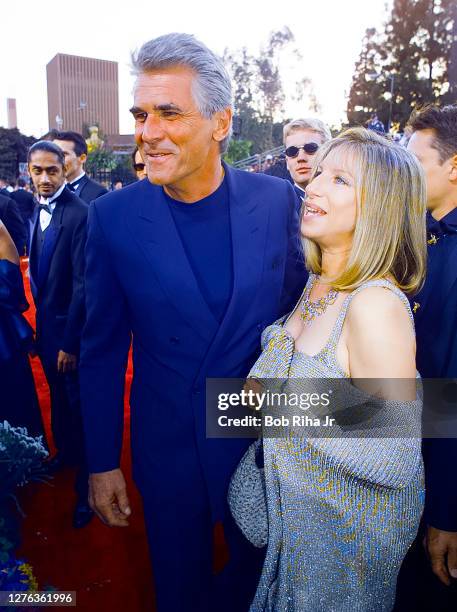 James Brolin and Barbra Streisand arrives at the Emmy Awards Show , September 14, 1997 in Pasadena, California.