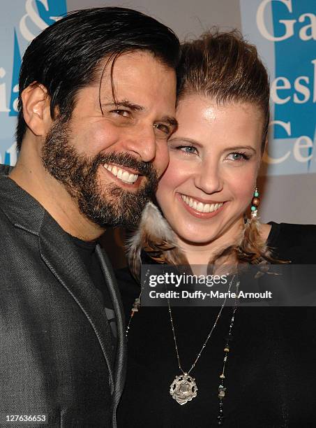 Morty Coyle and Jodie Sweetin attend L.A. Gay and Lesbian Center's "An Evening with Women" at The Beverly Hilton hotel on April 16, 2011 in Beverly...