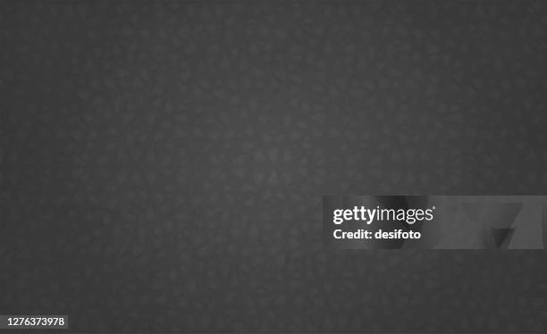 black coloured grunge christmas vector background with an all over semi seamless dense pattern of christmas trees (the trees motif design is seamless, while grunge is not) - small dots texture stock illustrations