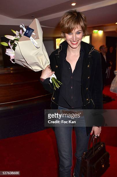 Pauline Lefevre attends the 'Festival Du Film de Boulogne Billancourt' - 'Voir La Mer' Premiere at Pathe Boulogne on April 3, 2011 in Paris, France.