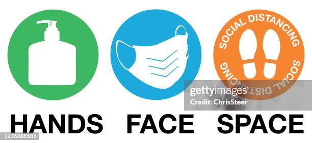 coronavirus - hands face space - nhs stock illustrations