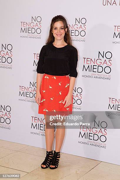 Nuria Gago attends No tengas Miedo photocall at Princesa cinema on April 25, 2011 in Madrid, Spain.