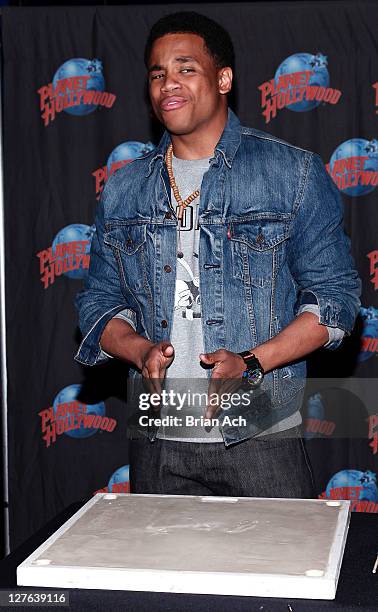 Actor Tristan Wilds visits Planet Hollywood Times Square on April 22, 2011 in New York City.