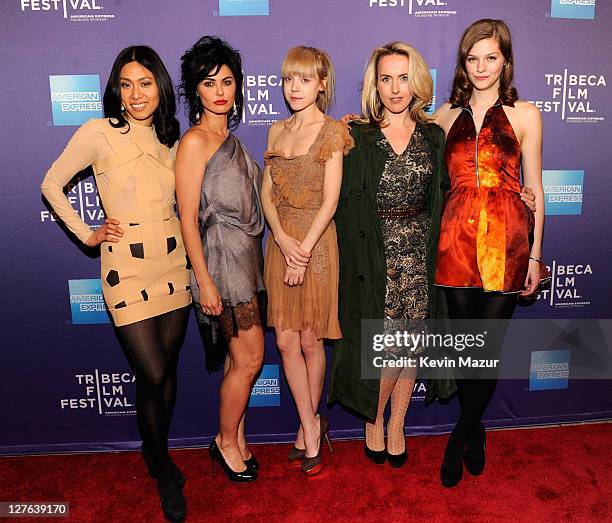 Jay Choi, Katrena Rochell, Antonia Campbell-Hughes, Cynthia Fortune Ryan and Amber Anderson attend the premiere of "The Lotus Eaters" during the 10th...