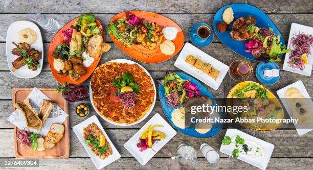 turkish food table. - auckland food bildbanksfoton och bilder