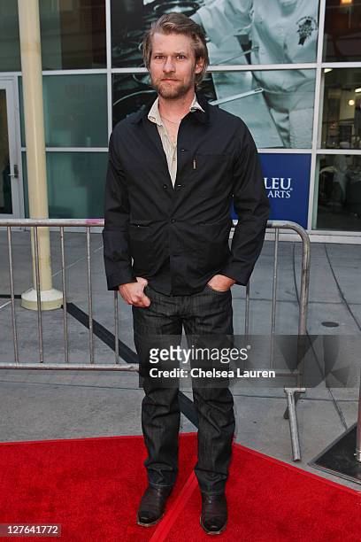 Actor Todd Lowe arrives at the "Skateland" premiere at ArcLight Cinemas on May 11, 2011 in Hollywood, California.