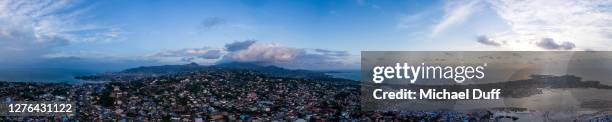panorama of freetown, sierra leone - sierra leone beach stock pictures, royalty-free photos & images