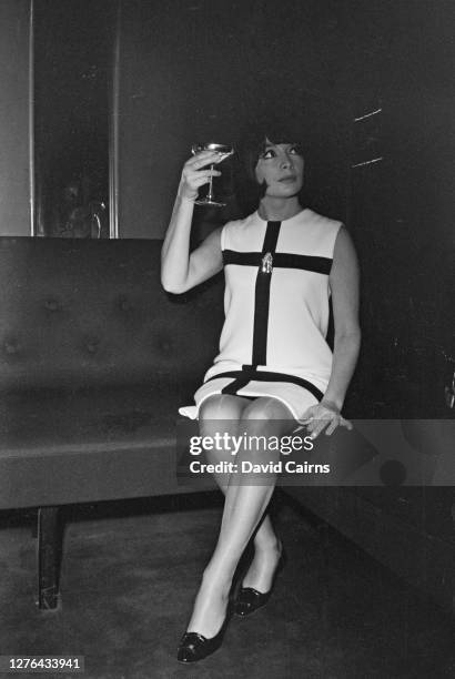 French actress and singer Juliette Gréco, during a visit to London, 7th November 1965.